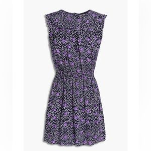maje floral mini dress